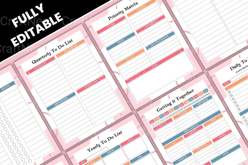 ADHD Brain Dump Worksheets for Focus and Organization - CraftNest - Digital Crafting and Art