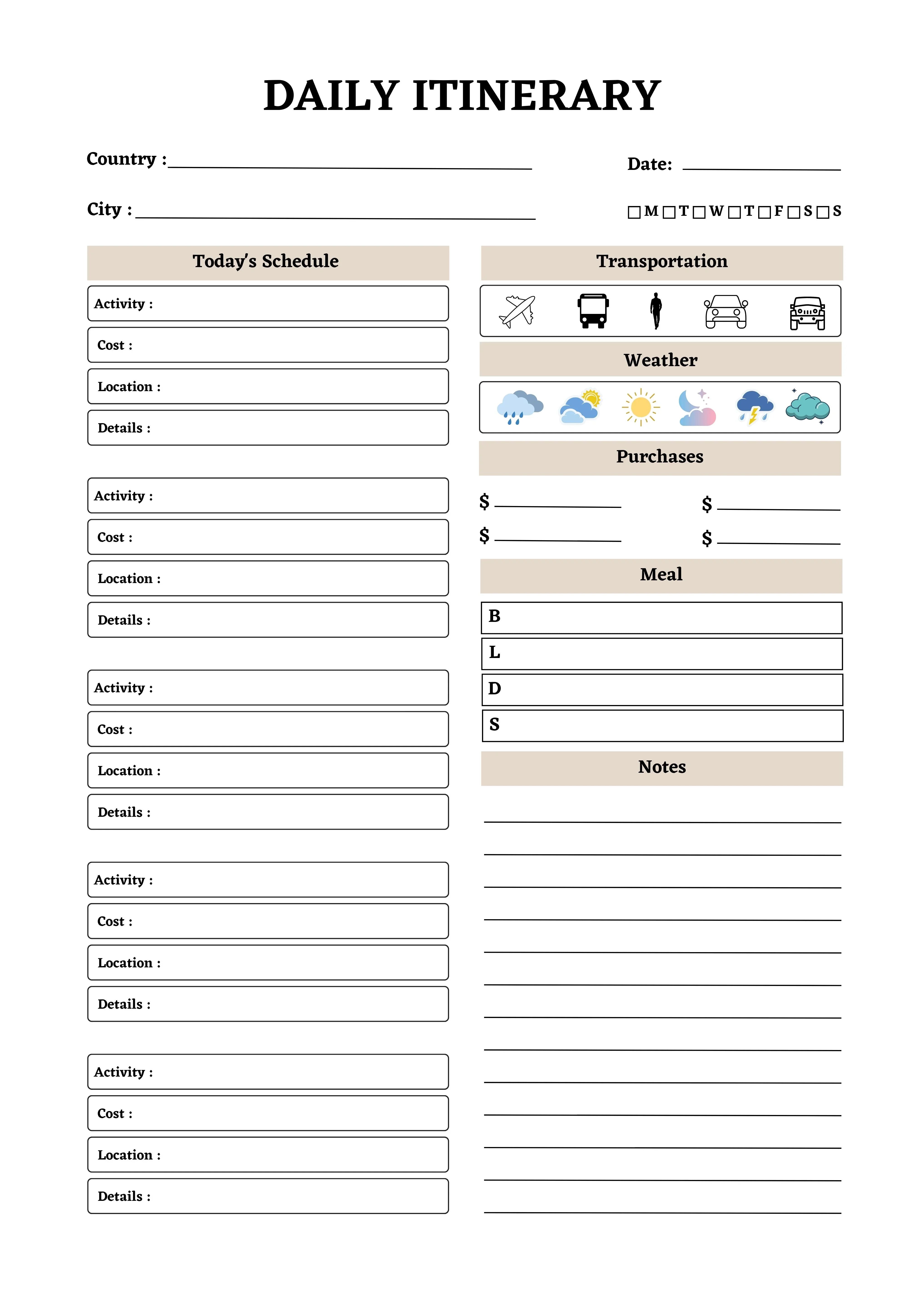 Travel Planner KDP Planner - CraftNest - Digital Crafting and Art