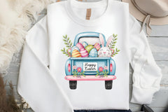 Easter Bunny Truck Clipart Bundle 4 - CraftNest - Digital Crafting and Art