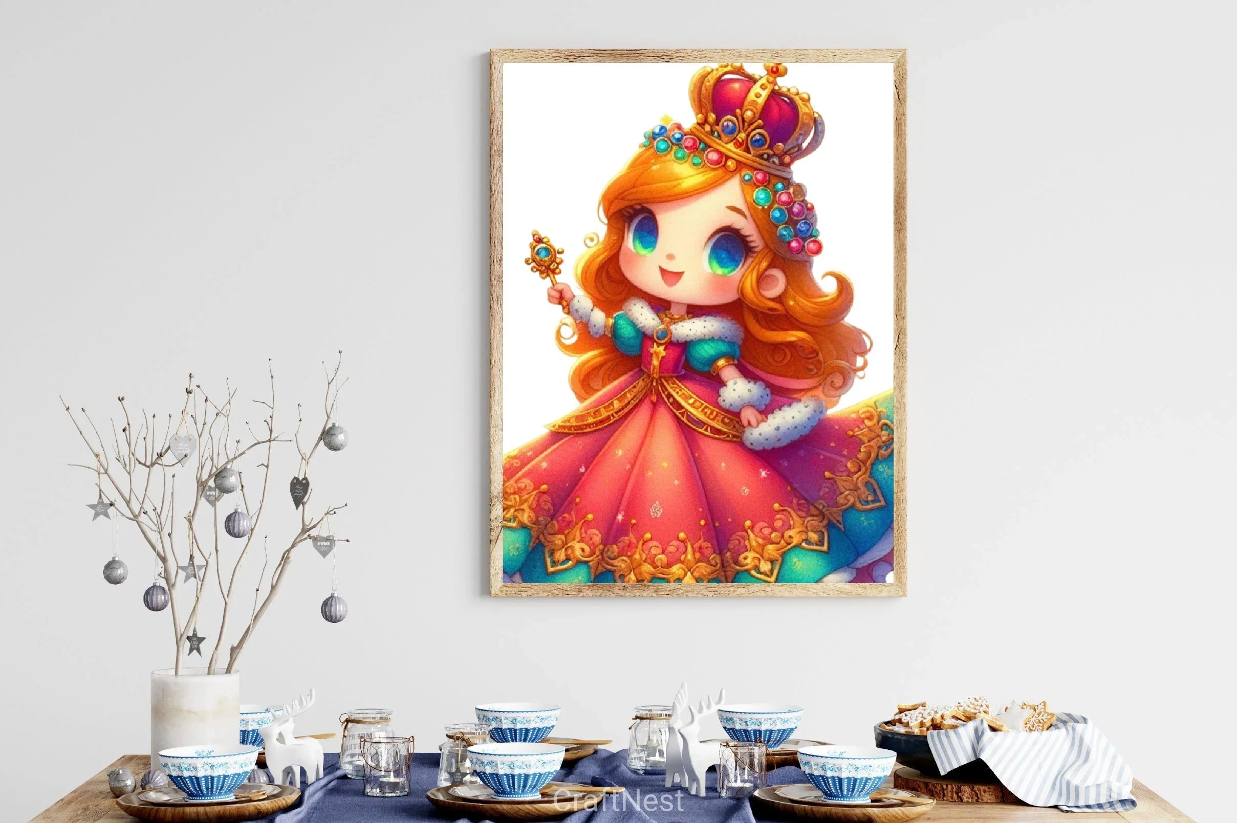 Christmas Princess Clipart Bundle 4 - CraftNest - Digital Crafting and Art