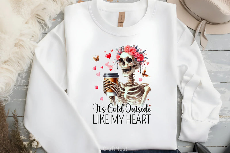 Skeleton Valentine Clipart Bundle - CraftNest - Digital Crafting and Art