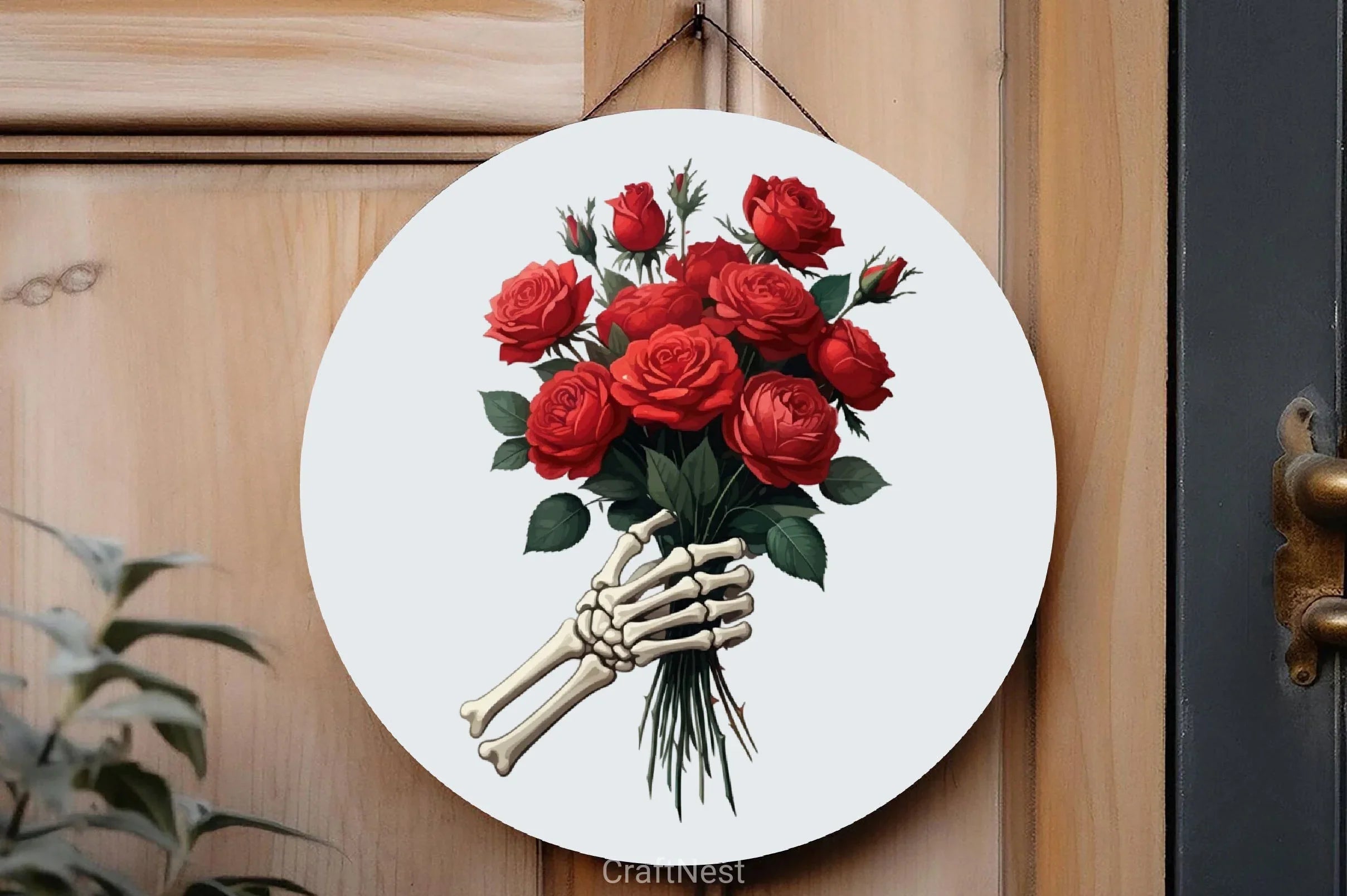 Roses Bouquet Skeleton Hand Clipart Bundle - CraftNest - Digital Crafting and Art