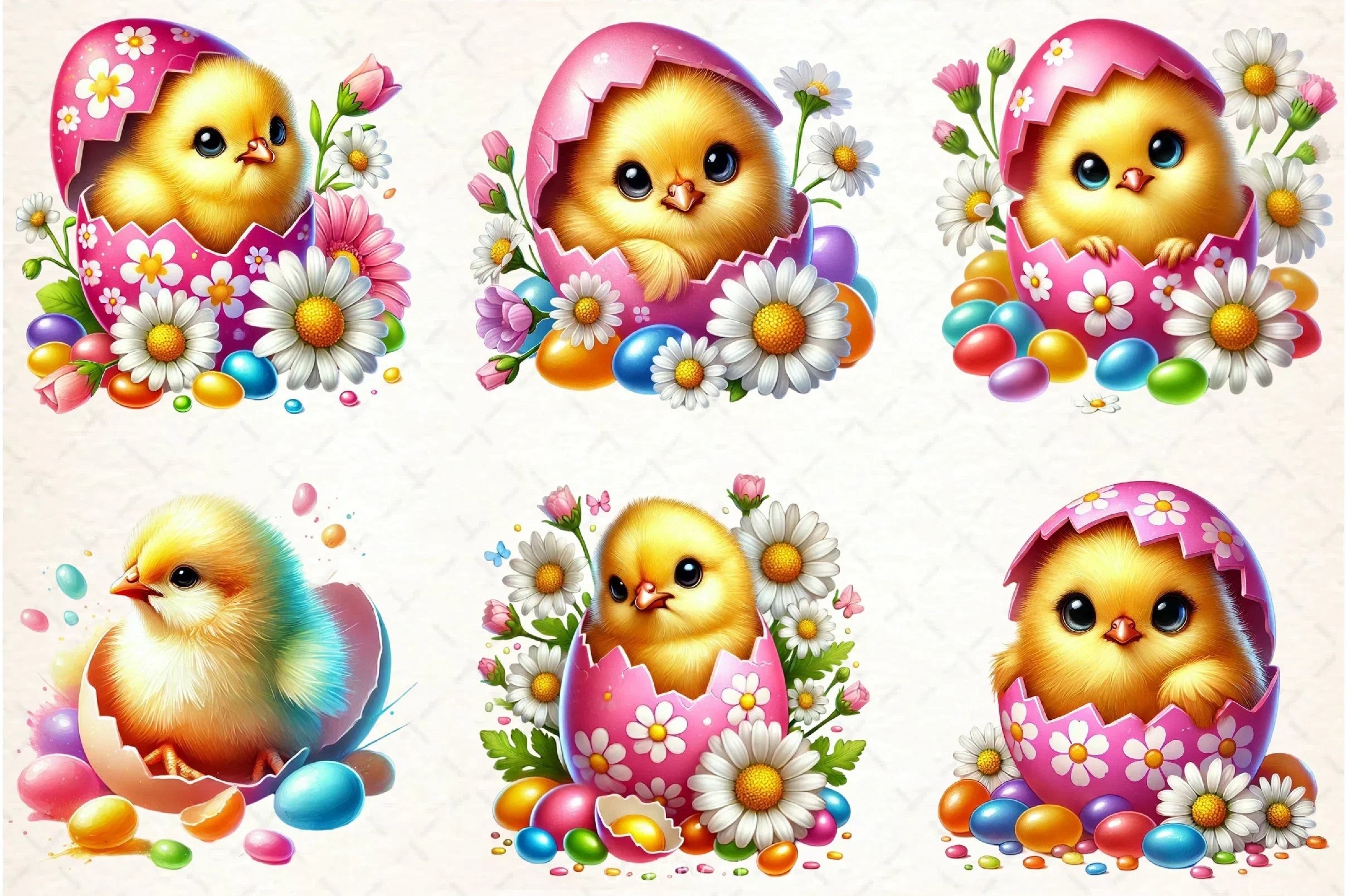 Spring Eggshell Chick Clipart Bundle - CraftNest - Digital Crafting and Art