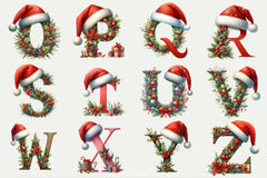 Christmas Alphabet Clipart Bundle 1 - CraftNest - Digital Crafting and Art