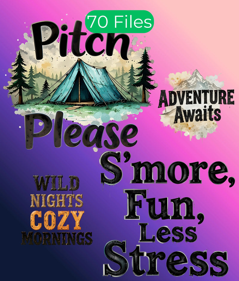 Camping & Nature Clipart Bundle - CraftNest - Digital Crafting and Art