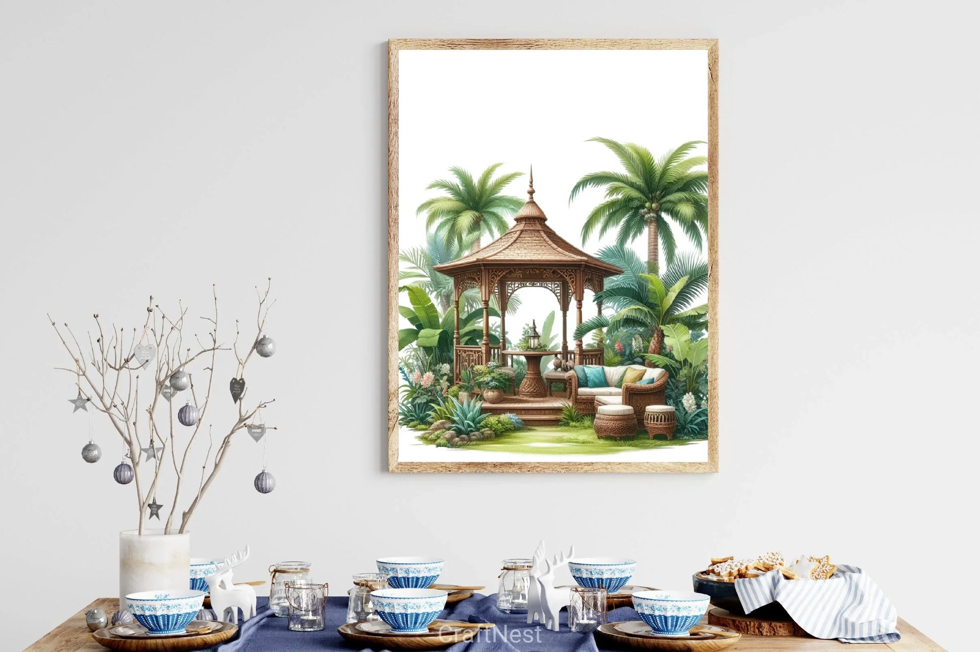 Pavilion Garden Flowers Clipart Bundle - CraftNest - Digital Crafting and Art