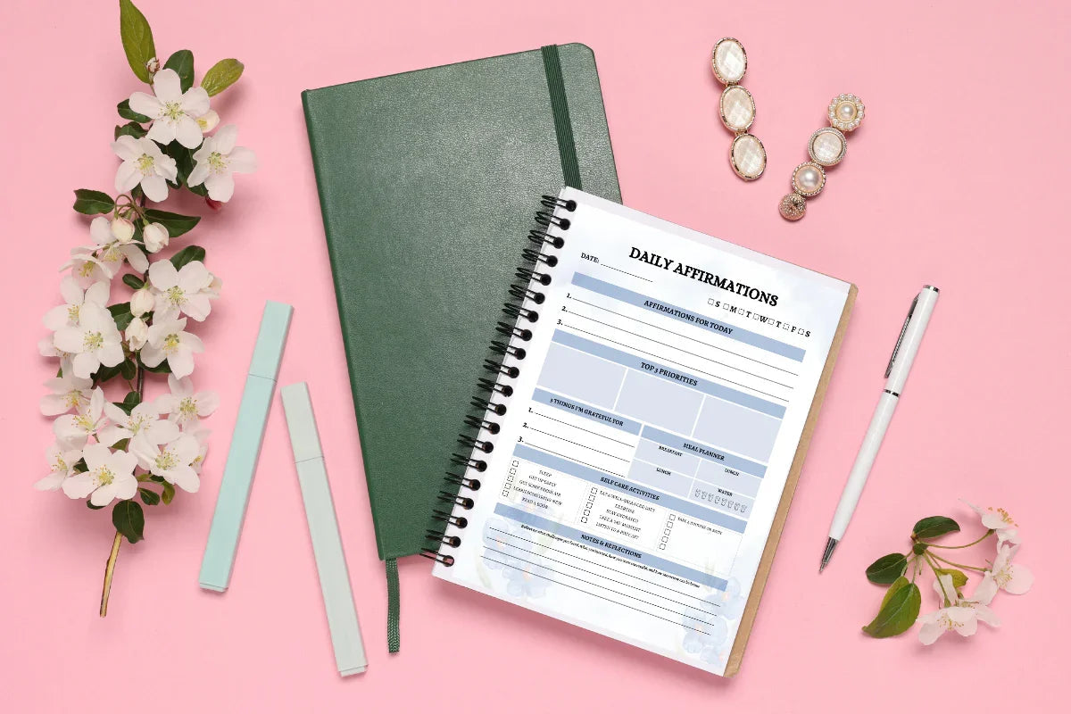 Daily Affirmations Journal KDP Planner - CraftNest - Digital Crafting and Art