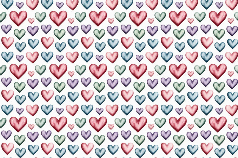 Pastel Hearts Seamless Papers - CraftNest - Digital Crafting and Art