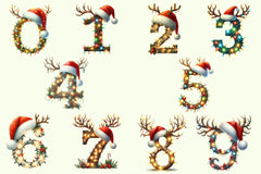 Christmas Alphabet Clipart Bundle - CraftNest - Digital Crafting and Art