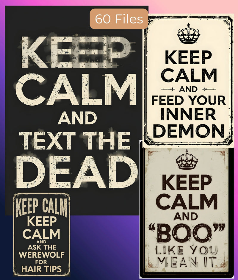 Halloween Wall Art Clipart Bundle - CraftNest - Digital Crafting and Art