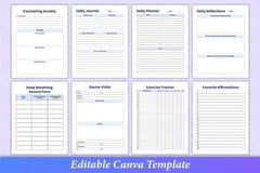 Mental Health Worksheets Collection - CraftNest - Digital Crafting and Art
