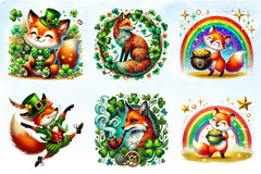 Fox St. Patrick's Day Clipart Bundle - CraftNest - Digital Crafting and Art