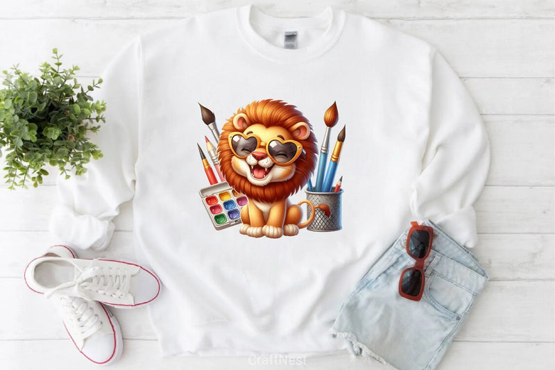 Cute Lion Clipart Bundle - CraftNest - Digital Crafting and Art