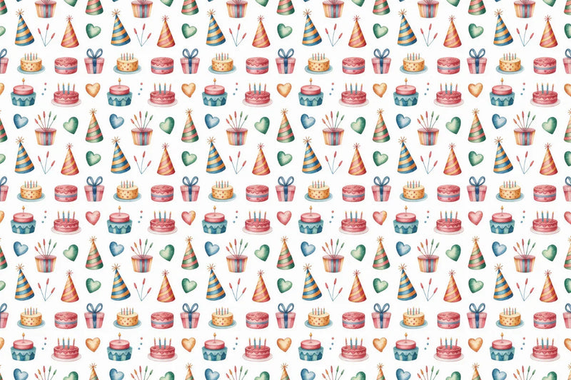 Birthday Party Seamless Papers - CraftNest - Digital Crafting and Art