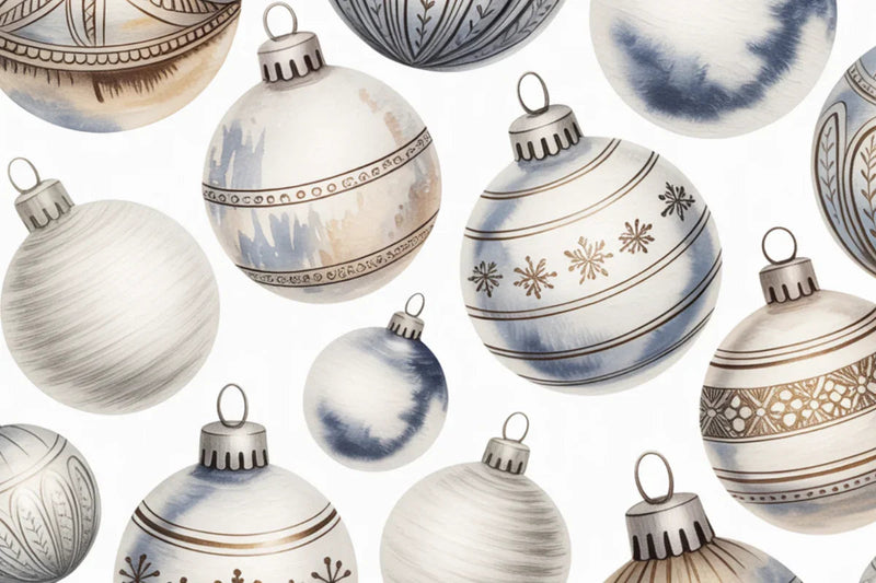 Silver Christmas Background Papers - CraftNest - Digital Crafting and Art