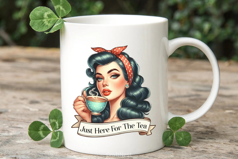Just Here For The Tea Clipart Bundle 3 - CraftNest - Digital Crafting and Art