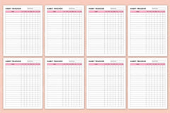Days Habit Tracker: Boost Your Productivity - CraftNest - Digital Crafting and Art