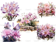 Colchicum Canvas Clipart - CraftNest