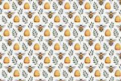Bees & Honeycombs Seamless Papers - CraftNest - Digital Crafting and Art