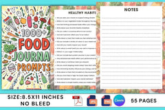 Food Prompts Book for Creative Inspiration - CraftNest - Digital Crafting and Art