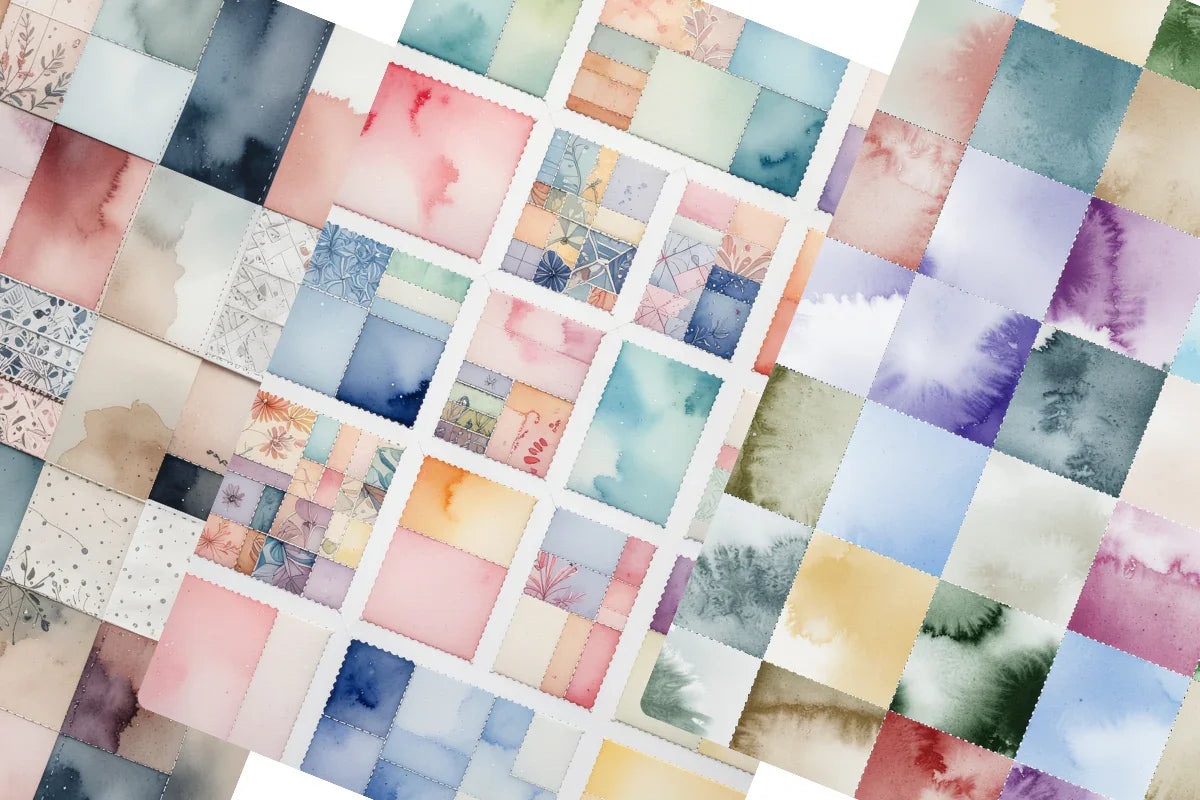 Patchwork Junk Journal Papers - CraftNest - Digital Crafting and Art