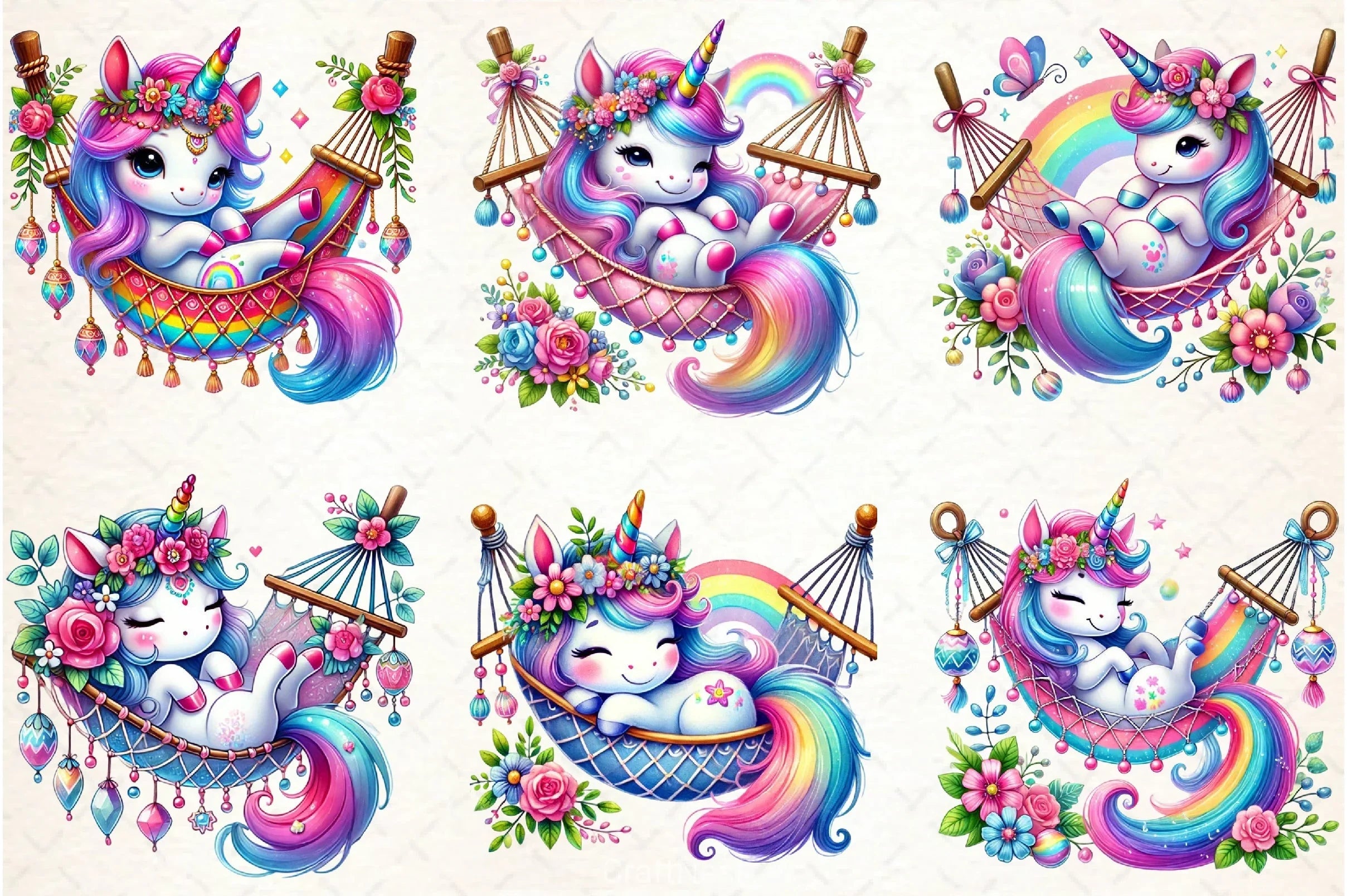 Unicorn Clipart Bundle - CraftNest - Digital Crafting and Art