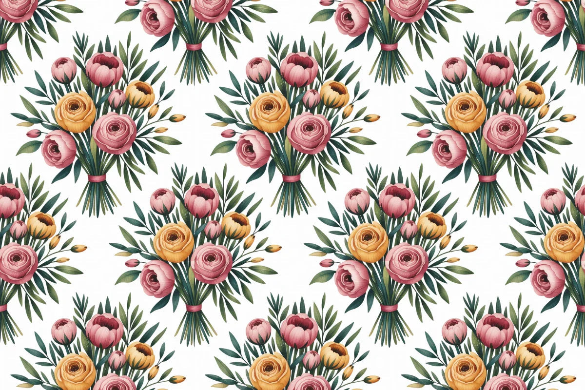 Wedding Blooms Seamless Papers - CraftNest - Digital Crafting and Art