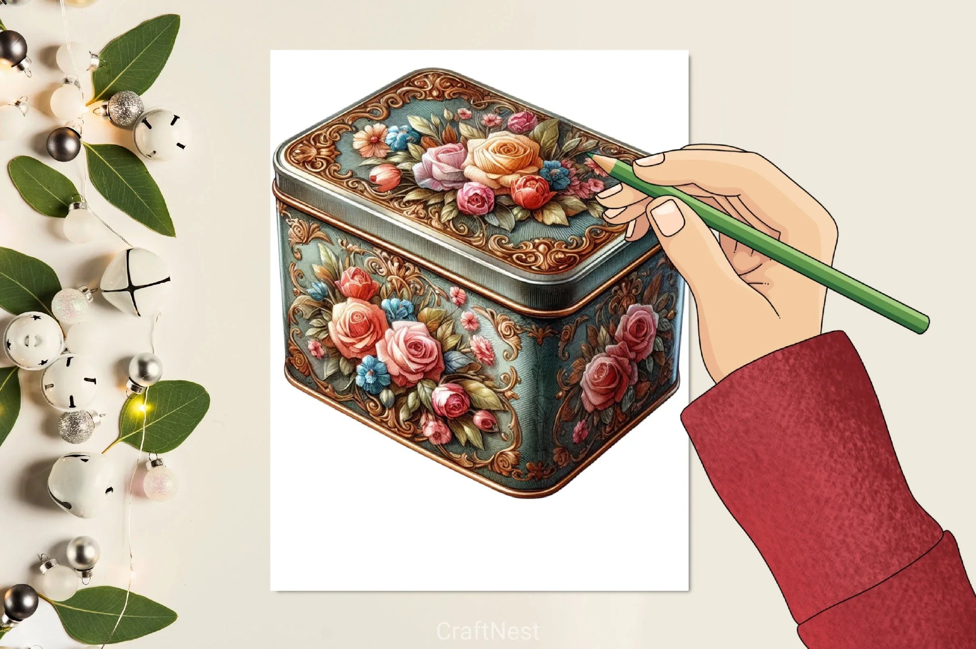 Vintage Tin Clipart Bundle - CraftNest - Digital Crafting and Art