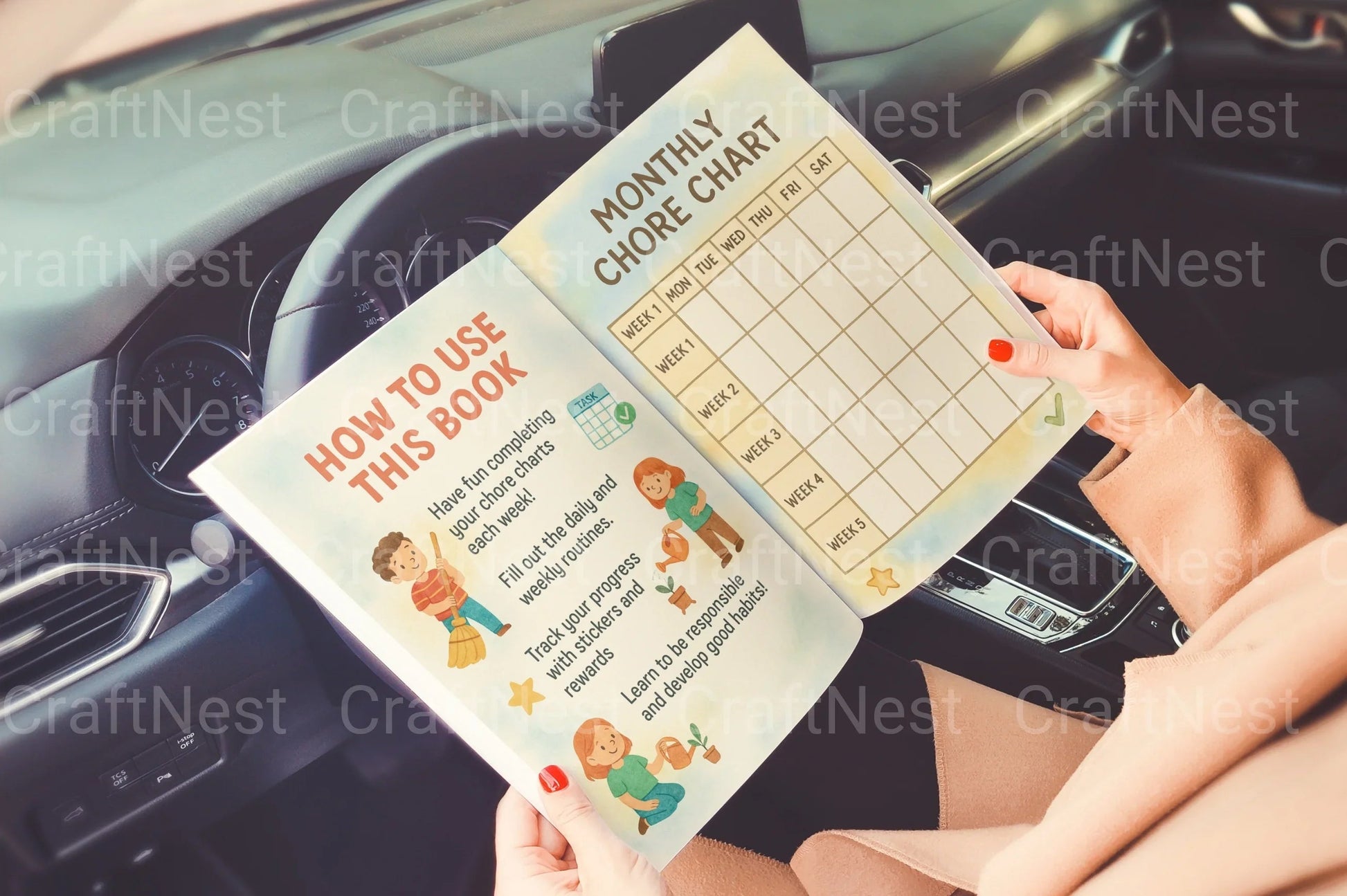 My Big Chore Chart Book: Organize and Motivate Kids - CraftNest - Digital Crafting and Art