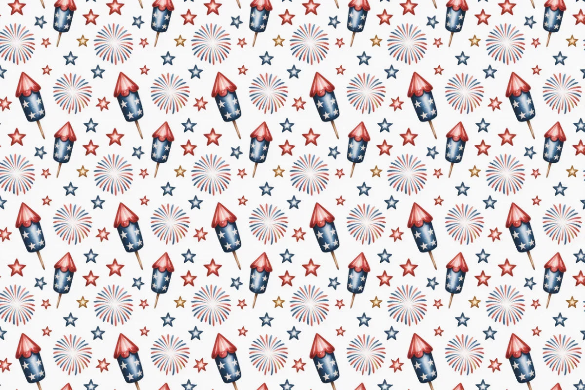 Red & Blue Vibes Seamless Papers - CraftNest - Digital Crafting and Art