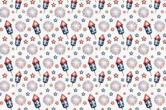 Red & Blue Vibes Seamless Papers - CraftNest - Digital Crafting and Art