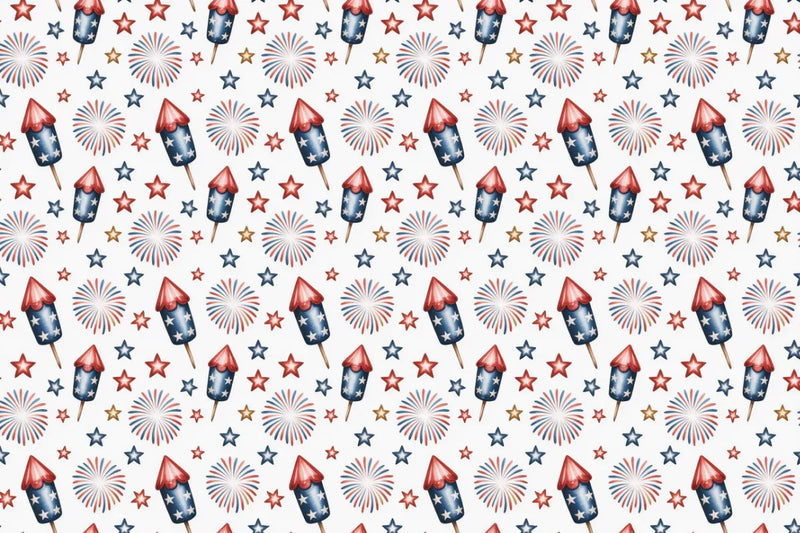 Red & Blue Vibes Seamless Papers - CraftNest - Digital Crafting and Art