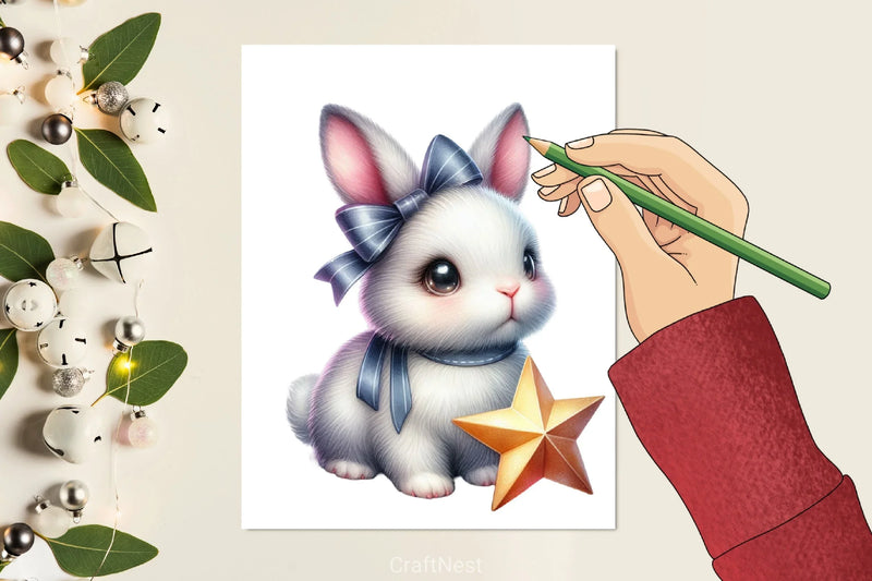 Bunny Star Clipart Bundle - CraftNest - Digital Crafting and Art