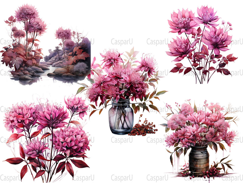 Autumn Joe-Pye Clipart - CraftNest
