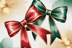 Christmas Bows Background Papers - CraftNest - Digital Crafting and Art