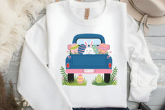 Easter Truck Monogram Clipart Bundle - CraftNest - Digital Crafting and Art