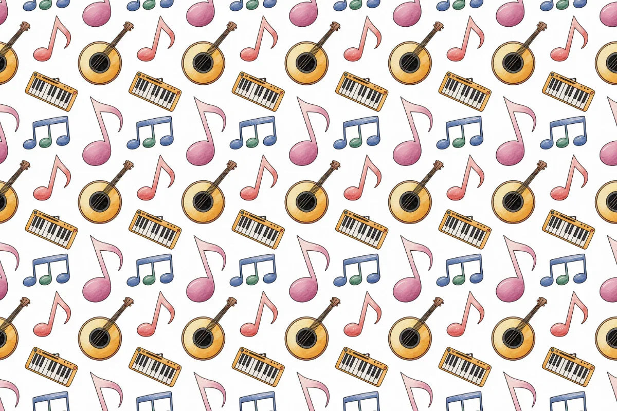Music Themed Seamless Papers - CraftNest - Digital Crafting and Art