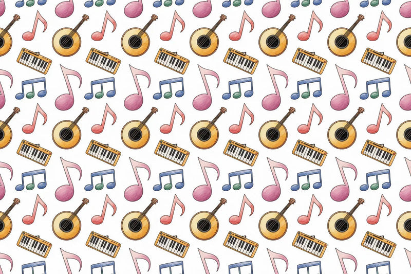 Music Themed Seamless Papers - CraftNest - Digital Crafting and Art