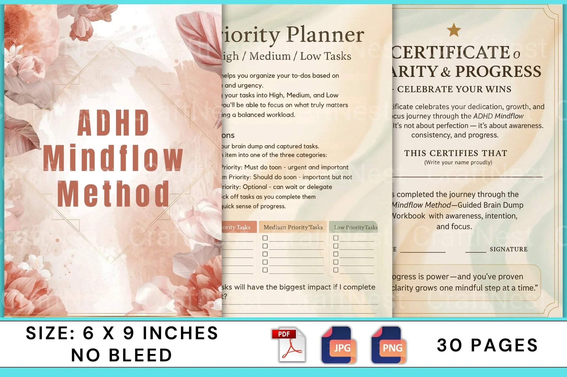 ADHD Mind Flow Method - CraftNest - Digital Crafting and Art