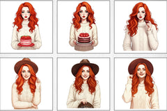 Valentine Girl Clipart Bundle 1 - CraftNest - Digital Crafting and Art