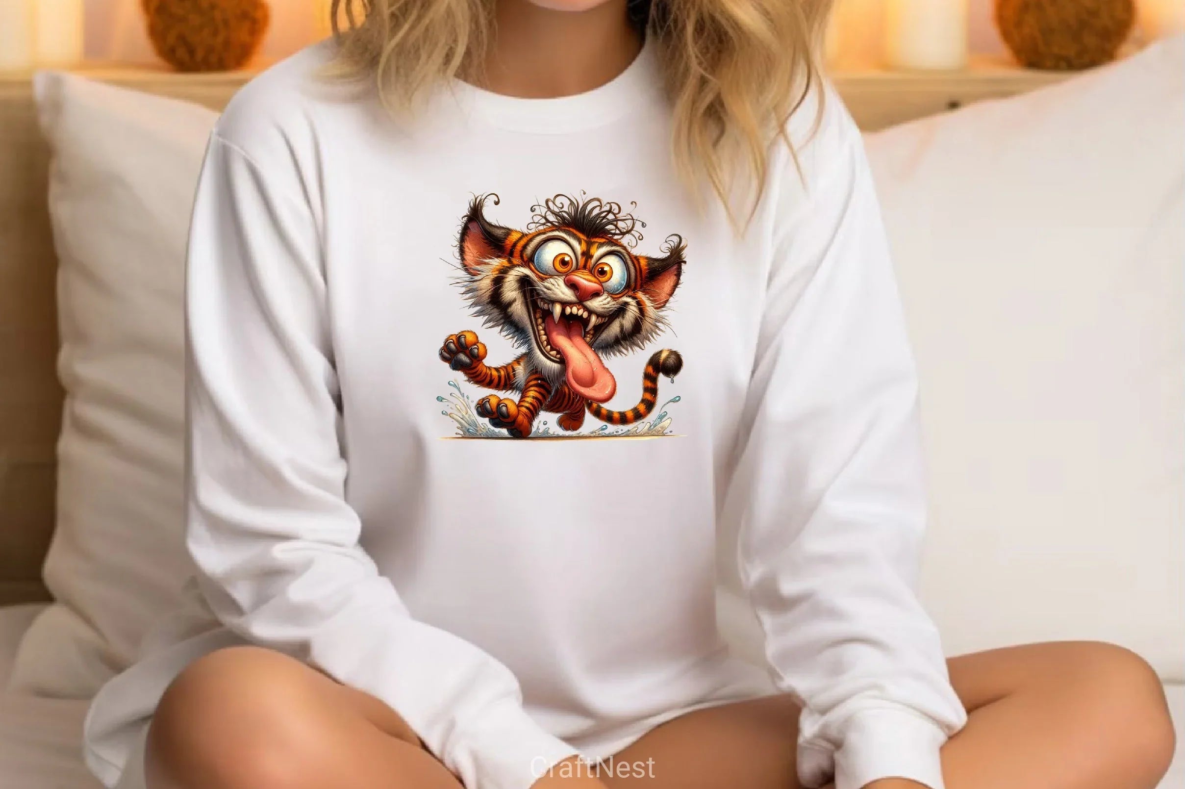 Funny Crazy Tiger Clipart Bundle - CraftNest - Digital Crafting and Art