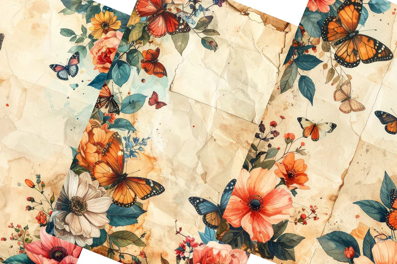 Torn Fragments Junk Journal Papers - CraftNest - Digital Crafting and Art