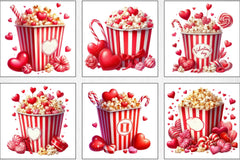 Valentine's Popcorn Clipart Bundle - CraftNest - Digital Crafting and Art