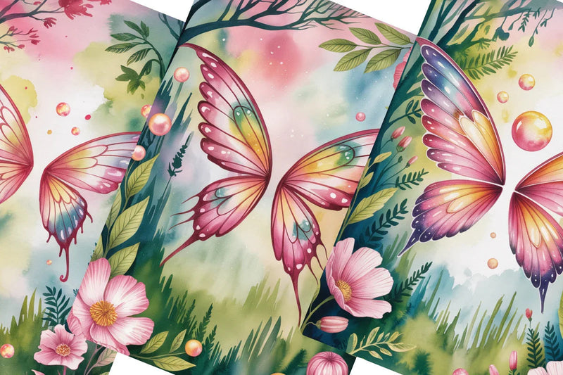 Fairy Forest Junk Journal Papers - CraftNest - Digital Crafting and Art