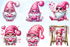 Valentine Gnome Clipart Bundle 7 - CraftNest - Digital Crafting and Art