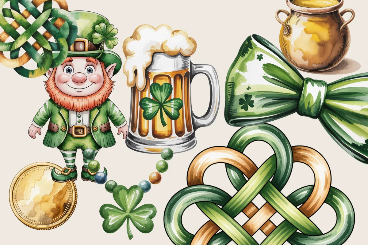 St Patricks Clipart - CraftNest - Digital Crafting and Art