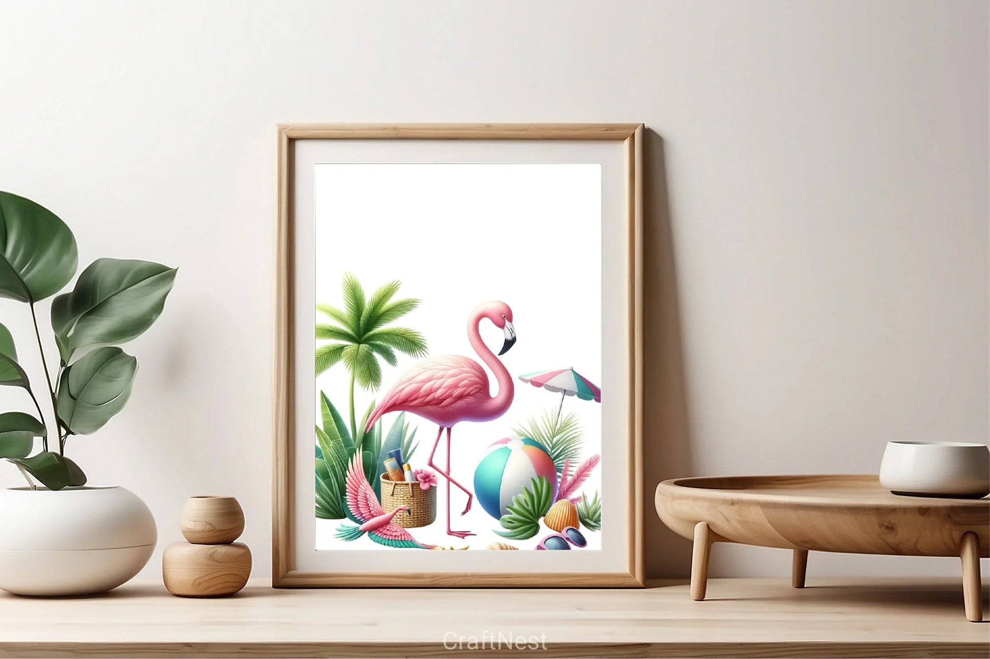 Summer Flamingo Clipart Bundle - CraftNest - Digital Crafting and Art