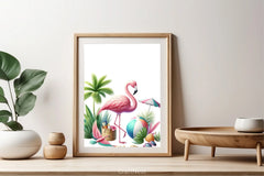 Summer Flamingo Clipart Bundle - CraftNest - Digital Crafting and Art