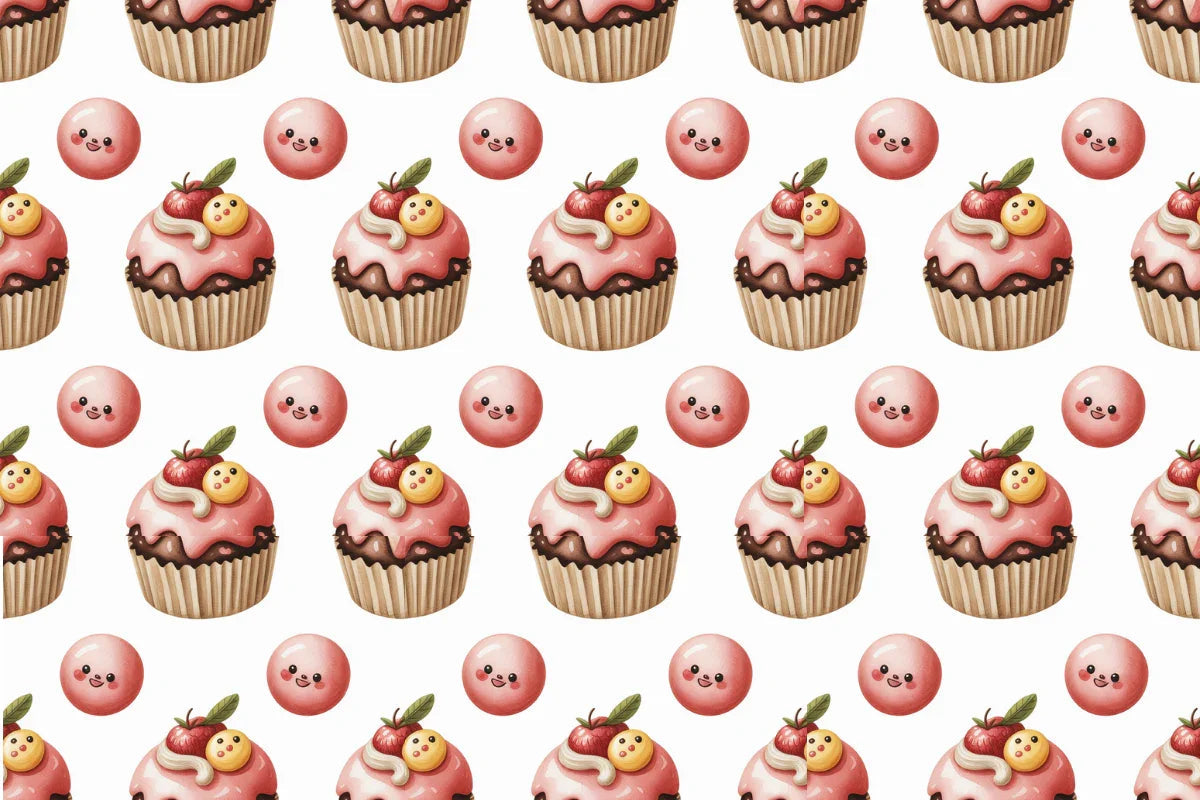Kawaii Desserts Seamless Papers - CraftNest - Digital Crafting and Art