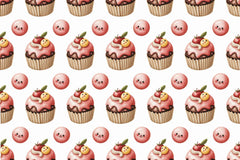Kawaii Desserts Seamless Papers - CraftNest - Digital Crafting and Art